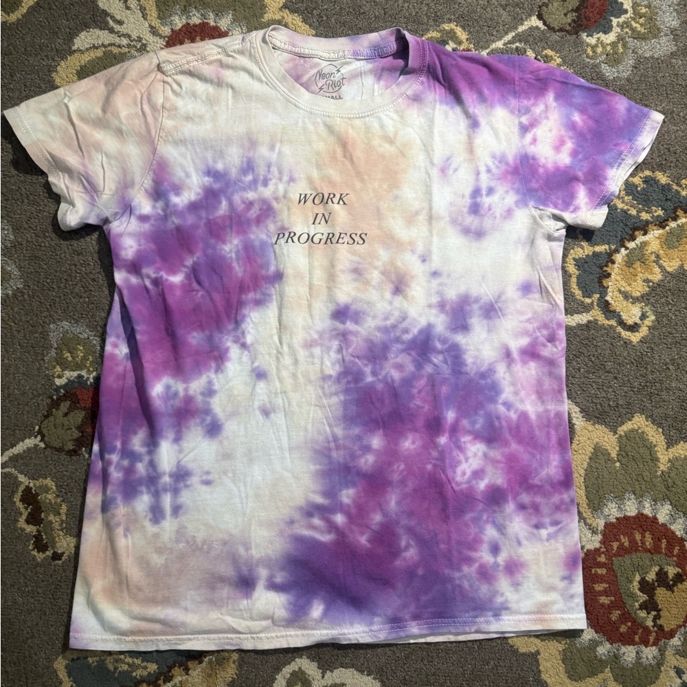 Neon Riot work in progress tie-dye tee